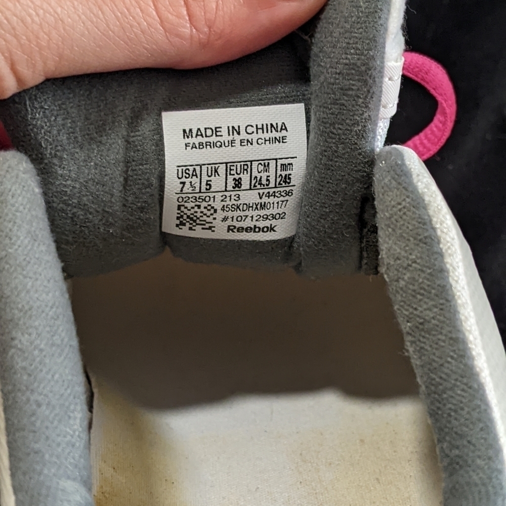 Reebok Zig Shark Pink/White Women's sz 7.5​​​​ - Picture 7 of 7